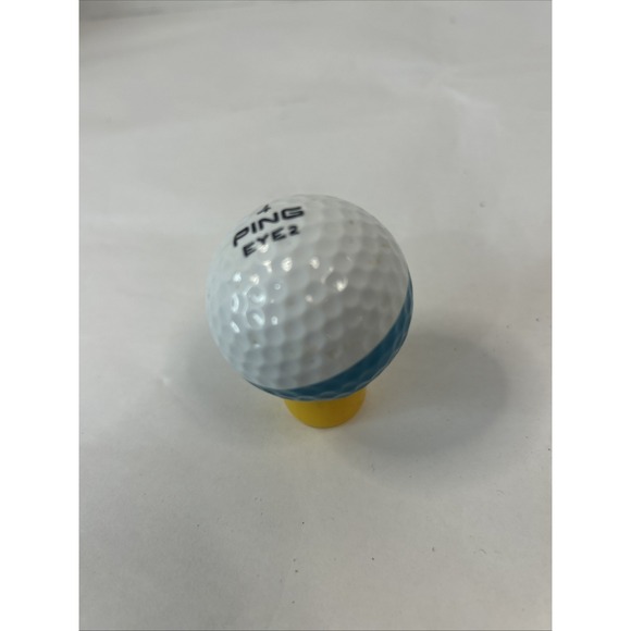 Ping Eye 2 #4 Golf Ball Two Tone Teal & White Black Print - Picture 3 of 10